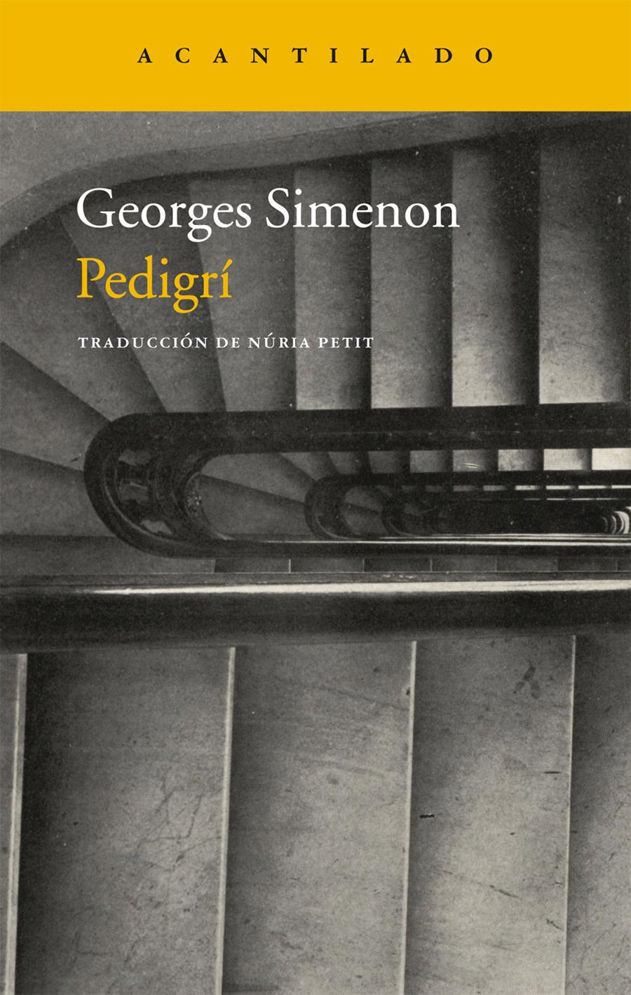 PEDIGRÍ | 9788416011643 | SIMENON, GEORGES | Galatea Llibres | Llibreria online de Reus, Tarragona | Comprar llibres en català i castellà online