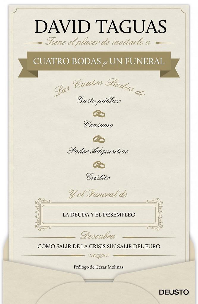 CUATRO BODAS Y UN FUNERAL | 9788423418237 | TAGUAS, DAVID | Galatea Llibres | Librería online de Reus, Tarragona | Comprar libros en catalán y castellano online