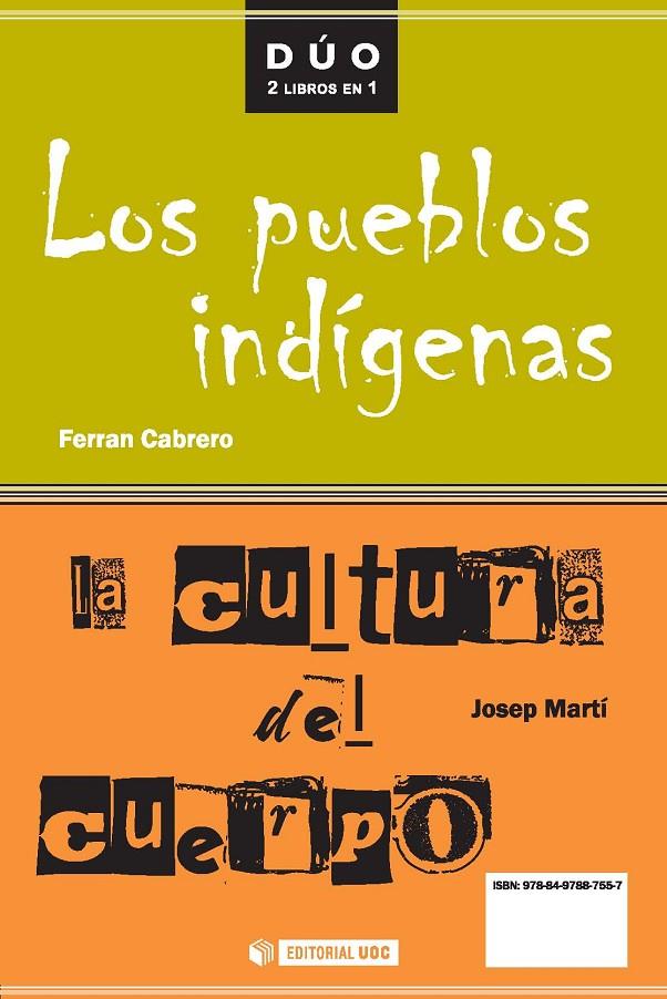 CULTURA DEL CUERPO Y LOS PUEBLOS INDIGENAS | 9788497887557 | CABRERO, FERRAN | Galatea Llibres | Librería online de Reus, Tarragona | Comprar libros en catalán y castellano online