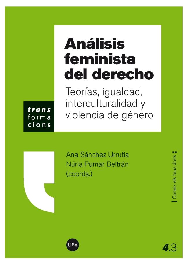 ANÁLISIS FEMINISTA DEL DERECHO | 9788447537068 | Galatea Llibres | Librería online de Reus, Tarragona | Comprar libros en catalán y castellano online