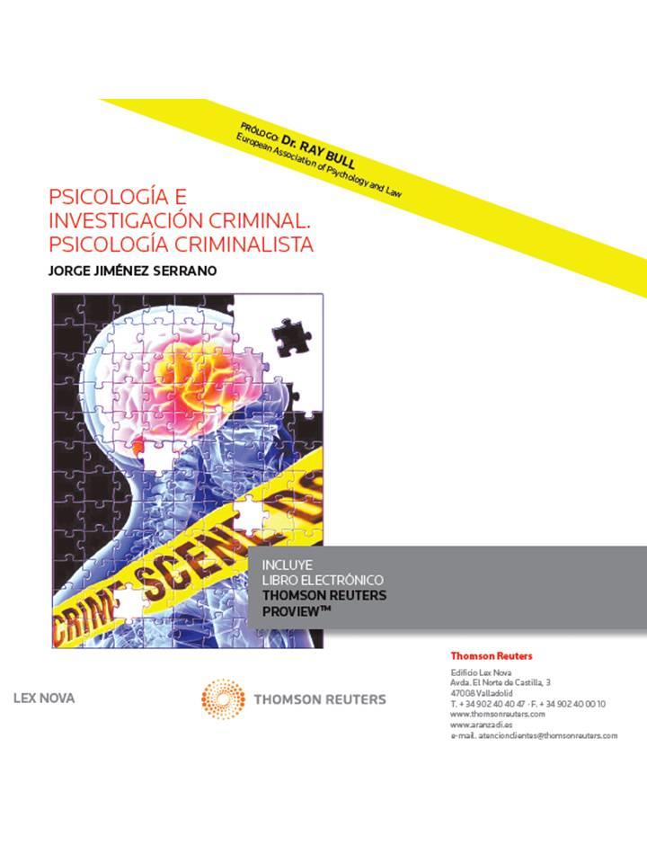 PSICOLOGÍA E INVESTIGACIÓN CRIMINAL. PSICOLOGÍA CRIMINALISTA (PAPEL + E-BOOK) | 9788498989854 | JIMÉNEZ SERRANO, JORGE | Galatea Llibres | Llibreria online de Reus, Tarragona | Comprar llibres en català i castellà online