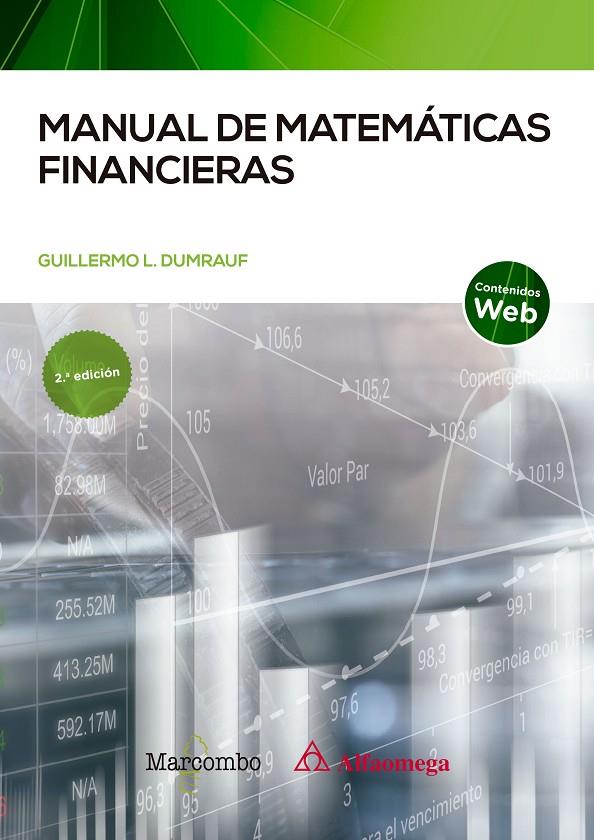 MANUAL DE MATEMATICAS FINANCIERAS | 9788426734372 | DUMRAUF, GUILLERMO | Galatea Llibres | Llibreria online de Reus, Tarragona | Comprar llibres en català i castellà online
