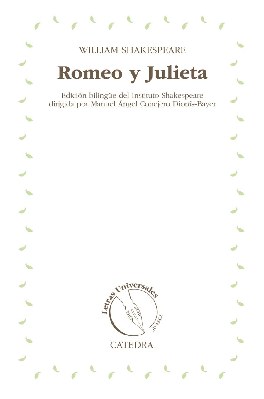 ROMEO Y JULIETA | 9788437631745 | SHAKESPEARE, WILLIAM | Galatea Llibres | Llibreria online de Reus, Tarragona | Comprar llibres en català i castellà online