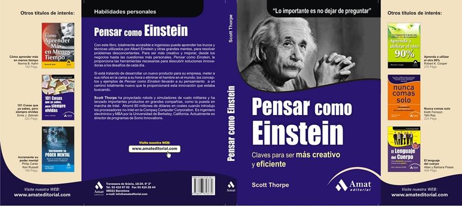 PENSAR COMO EINSTEIN | 9788497353670 | THORPE, SCOTT | Galatea Llibres | Librería online de Reus, Tarragona | Comprar libros en catalán y castellano online
