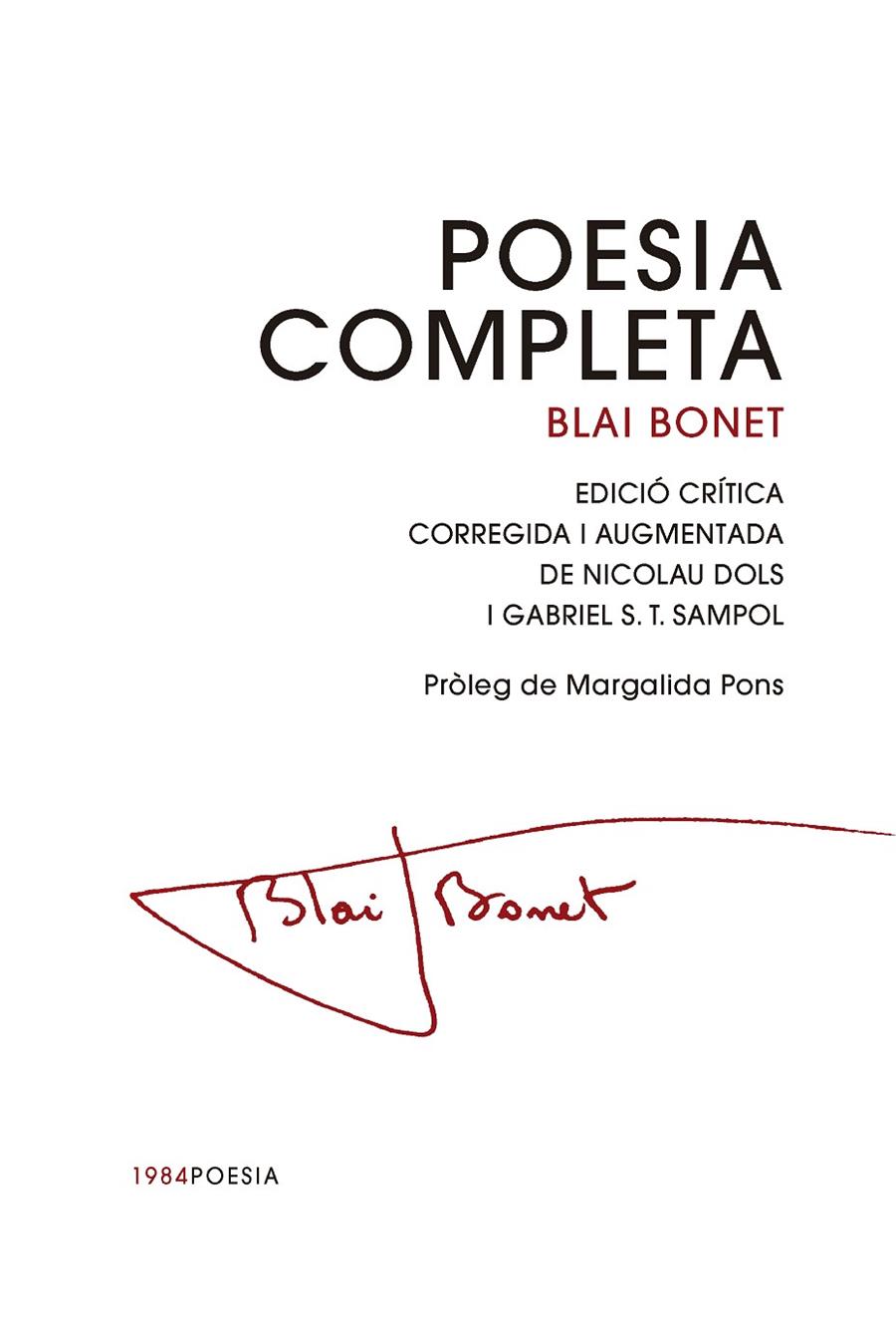 POESIA COMPLETA | 9791387757144 | BONET, BLAI | Galatea Llibres | Llibreria online de Reus, Tarragona | Comprar llibres en català i castellà online
