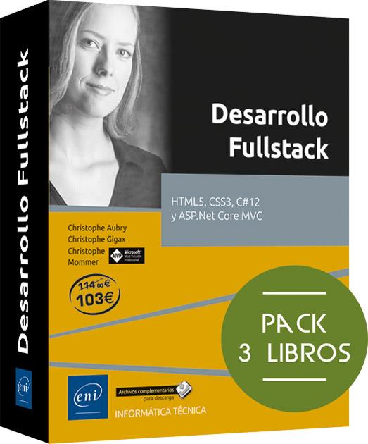 PACK  HTML5, CSS3, C#12 Y ASP.NET CORE MVC | 9782409051678 | AUBRY, CHRISTOPHE, GIGAX, CHRISTOPHE, MOMMER, CHRISTOPHE | Galatea Llibres | Librería online de Reus, Tarragona | Comprar libros en catalán y castellano online