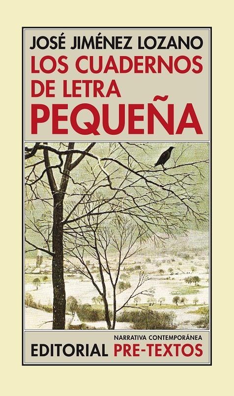 CUADERNOS DE LETRA PEQUEÑA, LOS | 9788481915167 | JIMENEZ LOZANO, JOSE | Galatea Llibres | Llibreria online de Reus, Tarragona | Comprar llibres en català i castellà online