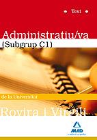 ADMINISTRATIVO ROVIRA VIRGILI TEST | 9788467644777 | GARCIA POMAR, CONSUELO | Galatea Llibres | Librería online de Reus, Tarragona | Comprar libros en catalán y castellano online