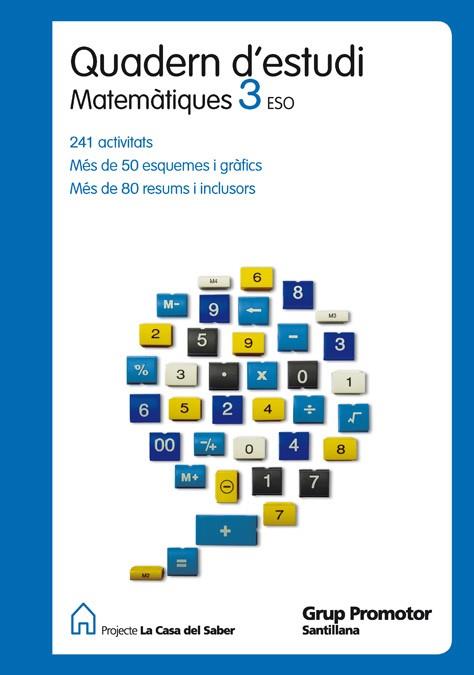 QUADERN D'ESTUDI MATEMATIQUES 3 ESO | 9788479186661 | Galatea Llibres | Librería online de Reus, Tarragona | Comprar libros en catalán y castellano online