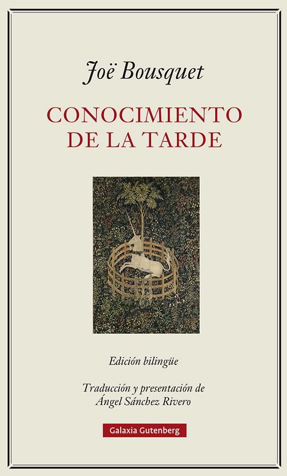CONOCIMIENTO DE LA TARDE | 9788419075567 | BOUSQUET, JOË | Galatea Llibres | Llibreria online de Reus, Tarragona | Comprar llibres en català i castellà online