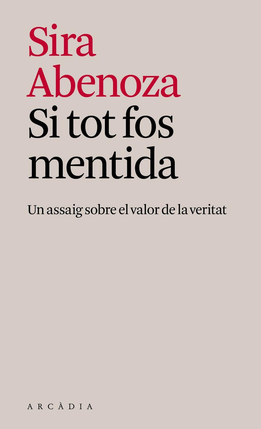 SI TOT FOS MENTIDA | 9791399136968 | ABENOZA GONZÁLEZ, SIRA | Galatea Llibres | Llibreria online de Reus, Tarragona | Comprar llibres en català i castellà online