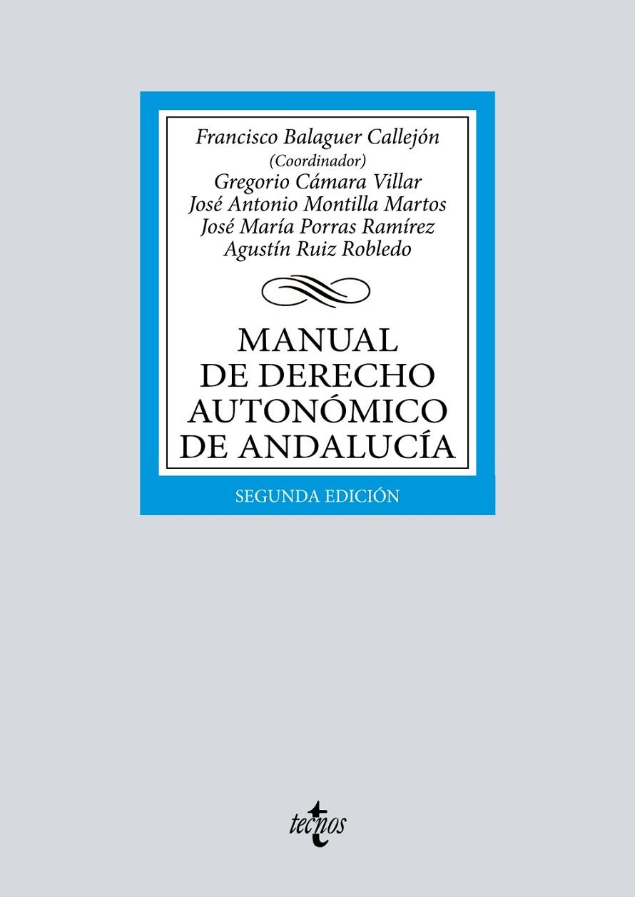 MANUAL DE DERECHO AUTONÓMICO DE ANDALUCÍA | 9788430985111 | VV.AA. | Galatea Llibres | Librería online de Reus, Tarragona | Comprar libros en catalán y castellano online