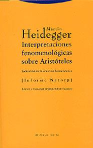 INTERPRETADCIONES FENOMENOLOGICAS SOBRE ARISTOTELES | 9788481645521 | HEIDEGGER, MARTIN | Galatea Llibres | Librería online de Reus, Tarragona | Comprar libros en catalán y castellano online