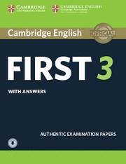 CAMBRIDGE ENGLISH FIRST 3 WITH ANSWERS WITH AUDIO | 9781108380782 | Galatea Llibres | Librería online de Reus, Tarragona | Comprar libros en catalán y castellano online