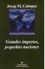 GRANDES IMPERIOS, PEQUEÑAS NACIONES | 9788433962423 | COLOMER, JOSEP | Galatea Llibres | Librería online de Reus, Tarragona | Comprar libros en catalán y castellano online