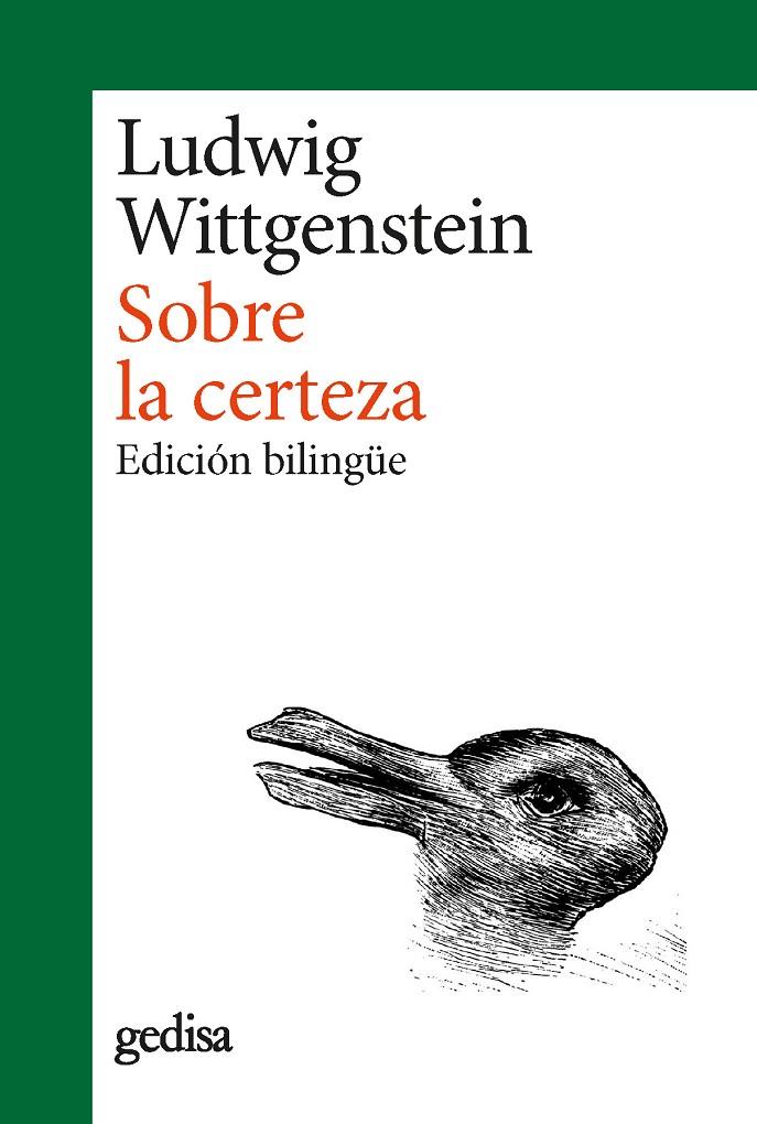 SOBRE LA CERTEZA | 9788418914607 | WITTGENSTEIN, LUDWIG | Galatea Llibres | Llibreria online de Reus, Tarragona | Comprar llibres en català i castellà online