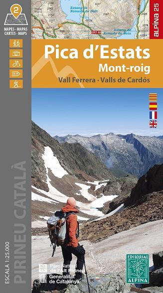 PICA D'ESTATS. MAPA 1:25.000 (2024) | 9788470111266 | Galatea Llibres | Librería online de Reus, Tarragona | Comprar libros en catalán y castellano online