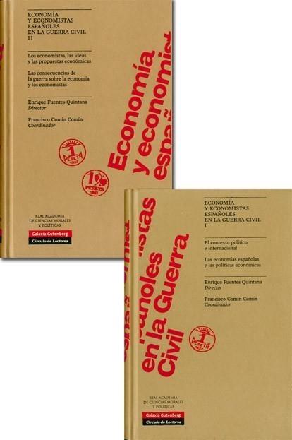 ECONOMIA Y ECONOMISTAS ESPAÑOLES GUERRA CIVIL 2 VOLS. | 9788481097689 | FUENTES QUINTANA, ENRIQUE | Galatea Llibres | Librería online de Reus, Tarragona | Comprar libros en catalán y castellano online