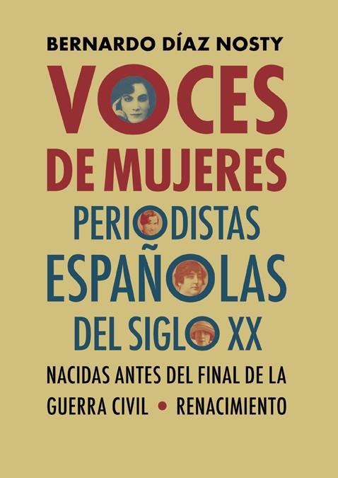 VOCES DE MUJERES | 9788417950583 | DÍAZ NOSTY, BERNARDO | Galatea Llibres | Librería online de Reus, Tarragona | Comprar libros en catalán y castellano online