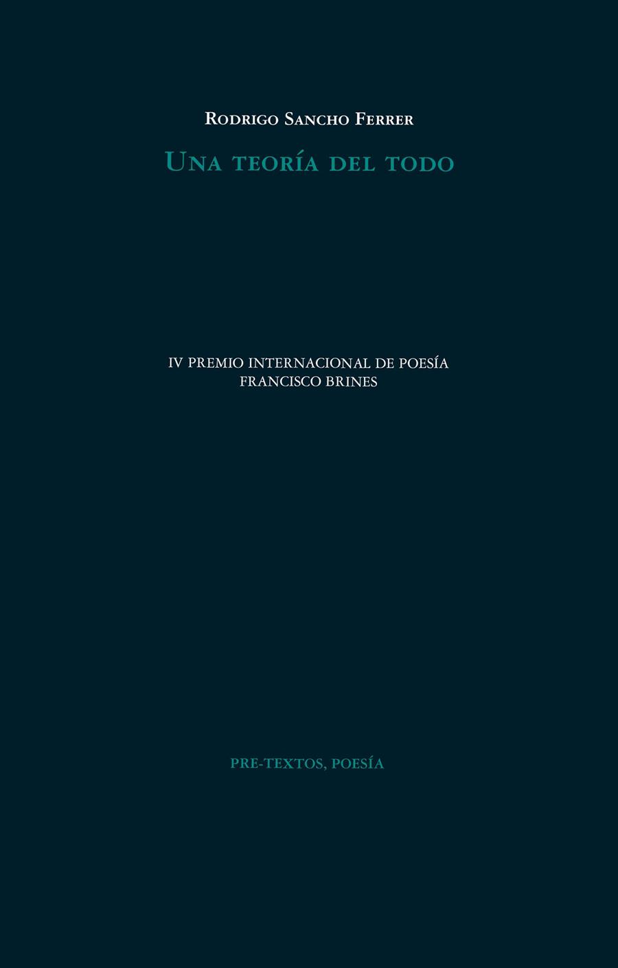 UNA TEORÍA DEL TODO | 9788410309241 | SANCHO FERRER, RODRIGO | Galatea Llibres | Librería online de Reus, Tarragona | Comprar libros en catalán y castellano online