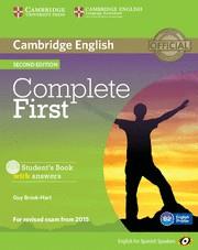COMPLETE FIRST STUDENT'S BOOK WITH ANSWERS AND CD-ROM 2N EDITION | 9788483238158 | BROOK-HART, GUY | Galatea Llibres | Librería online de Reus, Tarragona | Comprar libros en catalán y castellano online