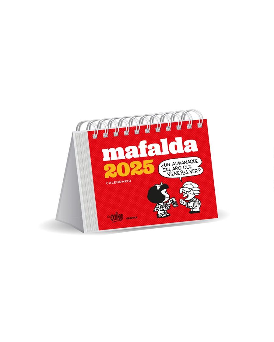 CALENDARIO ANILLAS MAFALDA 2025 ROJO | 9786316544377 | QUINO | Galatea Llibres | Llibreria online de Reus, Tarragona | Comprar llibres en català i castellà online