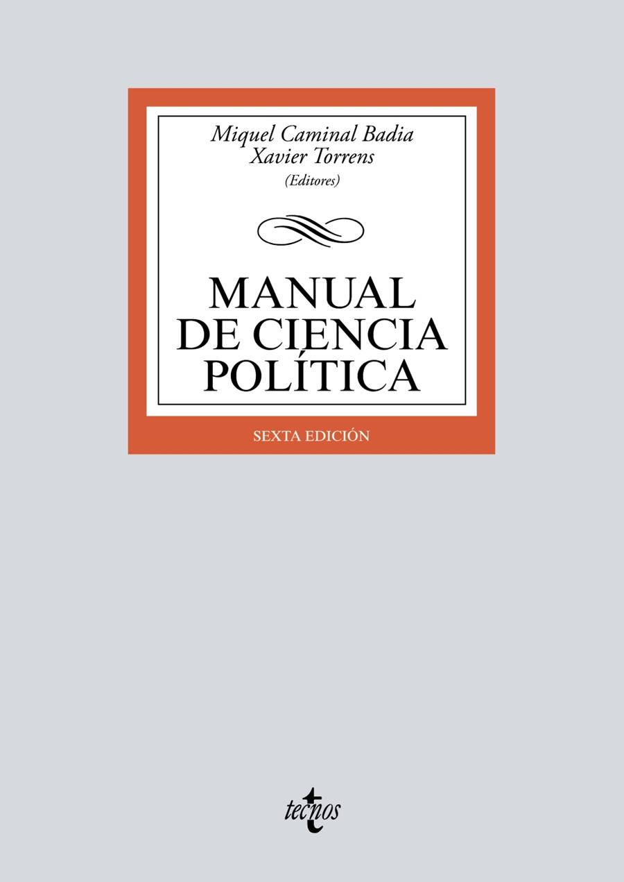 MANUAL DE CIENCIA POLÍTICA | 9788430982271 | CAMINAL BADÍA, MIQUEL/TORRENS, XAVIER/R. AGUILERA DE PRAT, CESÁREO/AHEDO GURRUTXAGA, IGOR/ÁLVAREZ, G | Galatea Llibres | Llibreria online de Reus, Tarragona | Comprar llibres en català i castellà online