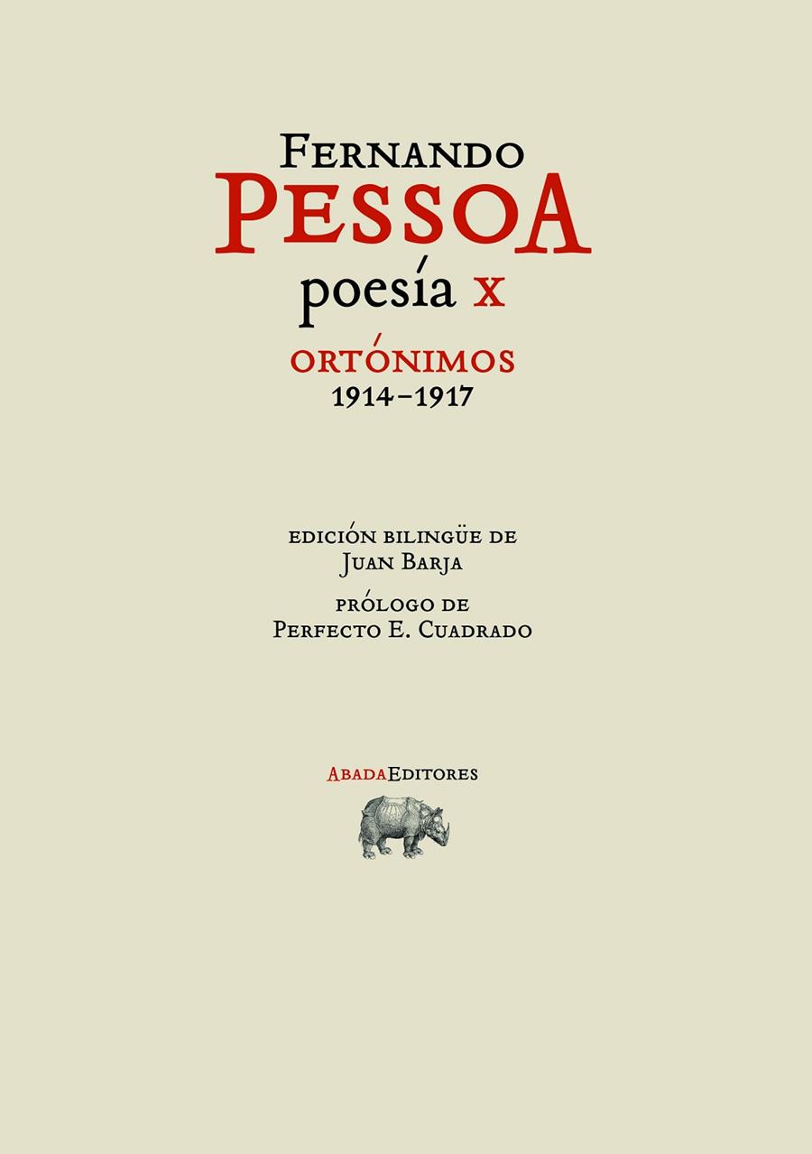 POESÍA X. ORTÓNIMOS 1914-1917 | 9788417301736 | PESSOA, FERNANDO | Galatea Llibres | Llibreria online de Reus, Tarragona | Comprar llibres en català i castellà online