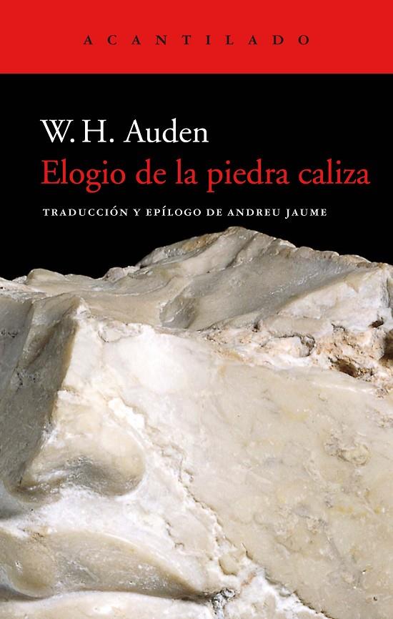 ELOGIO DE LA PIEDRA CALIZA | 9788418370137 | AUDEN, W. H. | Galatea Llibres | Llibreria online de Reus, Tarragona | Comprar llibres en català i castellà online
