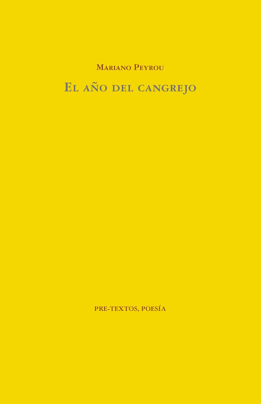 EL AñO DEL CANGREJO | 9788416906505 | PEYROU, MARIANO | Galatea Llibres | Llibreria online de Reus, Tarragona | Comprar llibres en català i castellà online