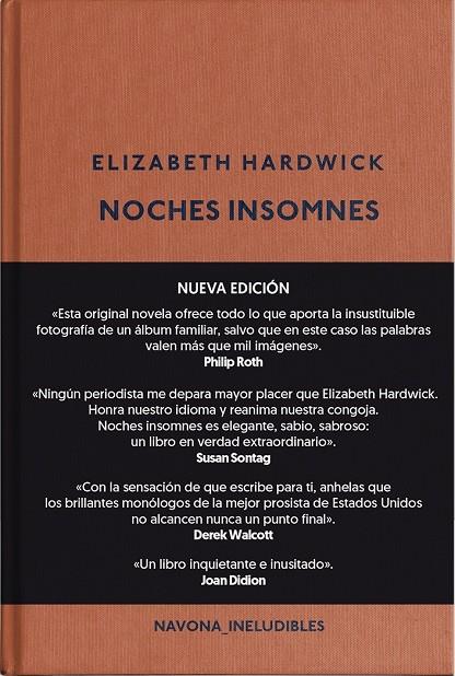 NOCHES INSOMNES | 9788417978525 | HARDWICK, ELIZABETH | Galatea Llibres | Llibreria online de Reus, Tarragona | Comprar llibres en català i castellà online