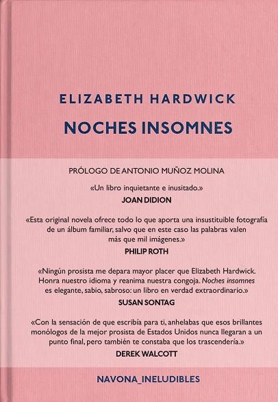 NOCHES INSOMNES | 9788417181284 | HARDWICK, ELIZABETH | Galatea Llibres | Llibreria online de Reus, Tarragona | Comprar llibres en català i castellà online