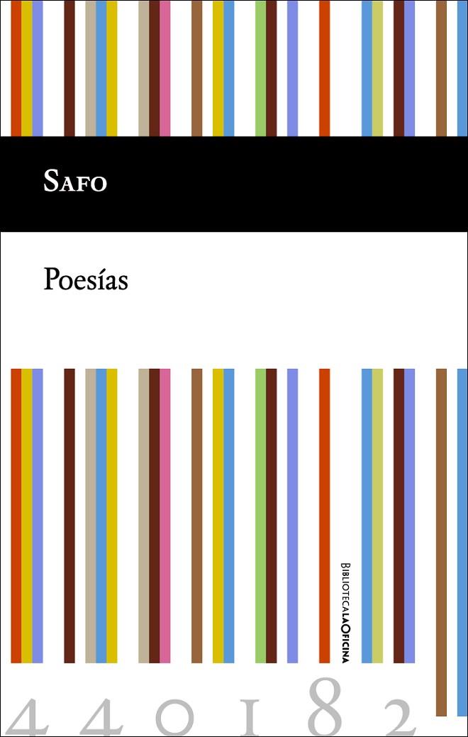 SAFO POESÍAS | 9788494440182 | SAFO | Galatea Llibres | Llibreria online de Reus, Tarragona | Comprar llibres en català i castellà online