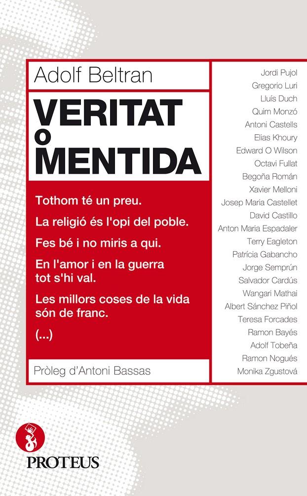 VERITAT O MENTIDA | 9788415047438 | BELTRAN, ADOLF | Galatea Llibres | Llibreria online de Reus, Tarragona | Comprar llibres en català i castellà online