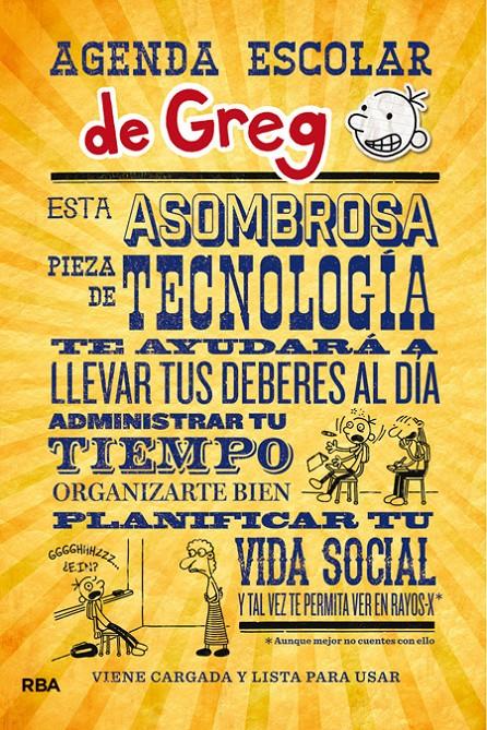 AGENDA ESCOLAR DE GREG | 9788427205314 | KINNEY, JEFF | Galatea Llibres | Llibreria online de Reus, Tarragona | Comprar llibres en català i castellà online