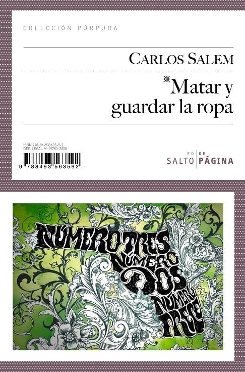 MATAR Y GUARDAR LA ROPA | 9788493563592 | SALEM, CARLOS | Galatea Llibres | Llibreria online de Reus, Tarragona | Comprar llibres en català i castellà online
