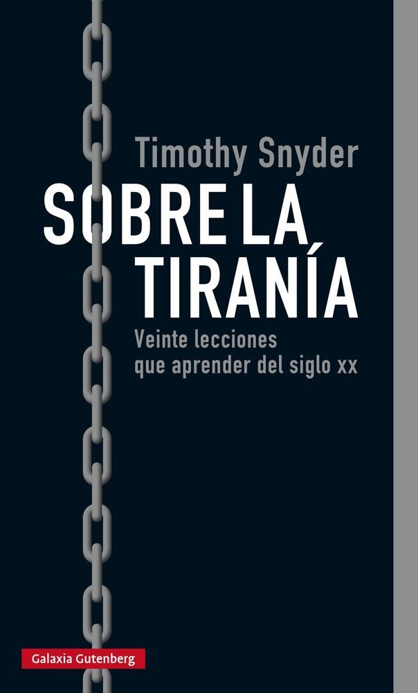 SOBRE LA TIRANÍA | 9788416734979 | SNYDER, TIMOTHY | Galatea Llibres | Llibreria online de Reus, Tarragona | Comprar llibres en català i castellà online