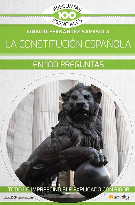 LA CONSTITUCION ESPAÑOLA EN 100 PREGUNTAS | 9788413050119 | FERNANDEZ, IGNACIO | Galatea Llibres | Llibreria online de Reus, Tarragona | Comprar llibres en català i castellà online