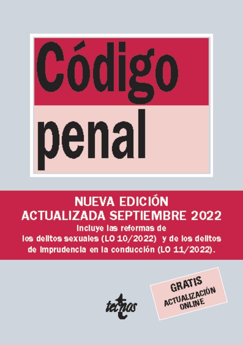 CÓDIGO PENAL 2022 | 9788430987009 | Galatea Llibres | Llibreria online de Reus, Tarragona | Comprar llibres en català i castellà online