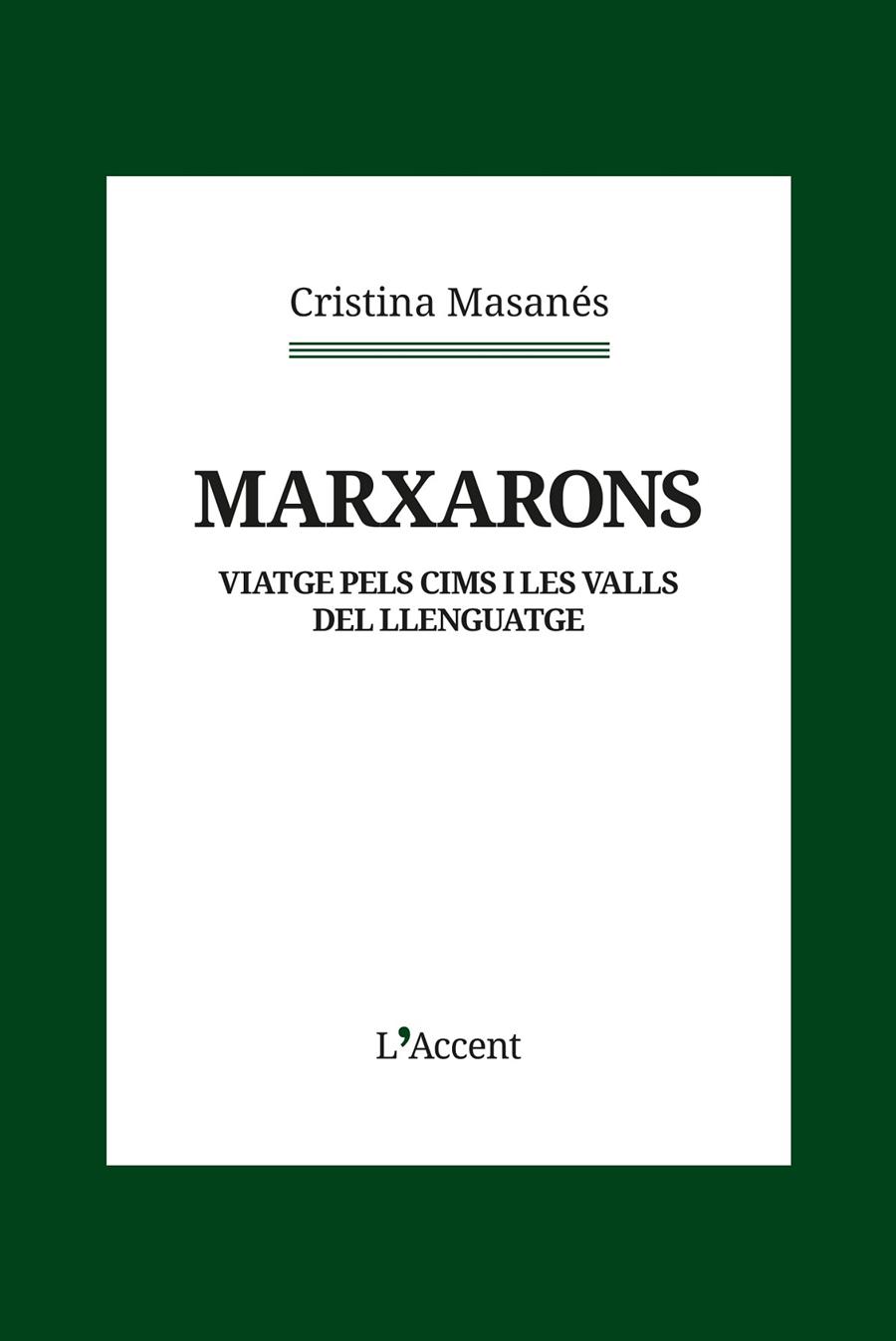MARXARONS | 9788418680434 | MASANÉS, CRISTINA | Galatea Llibres | Llibreria online de Reus, Tarragona | Comprar llibres en català i castellà online