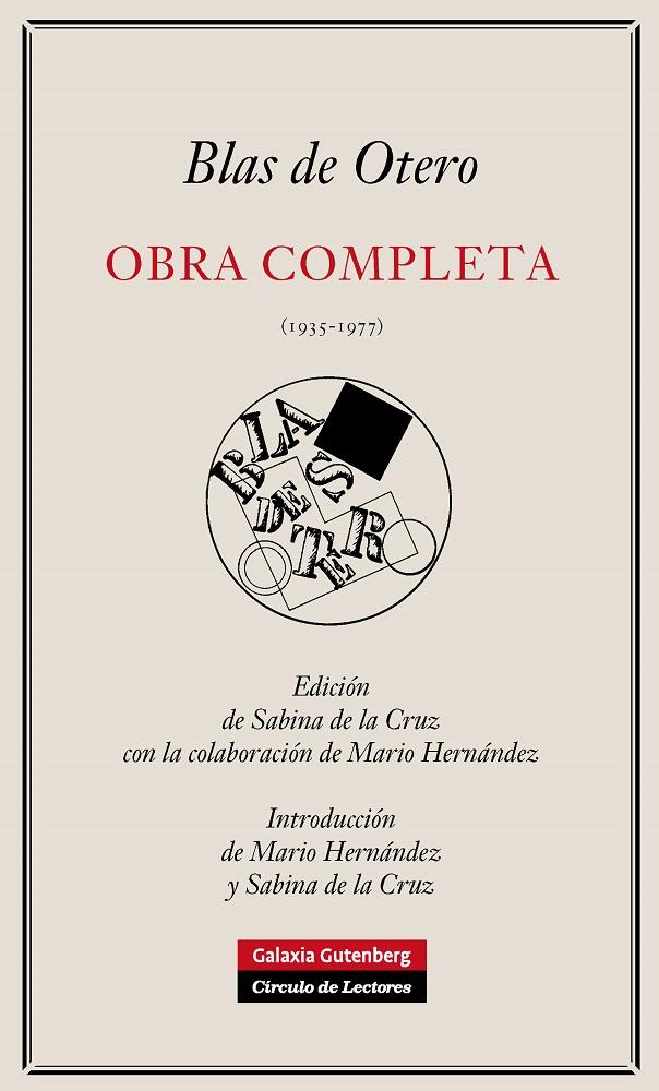 OBRA COMPLETA DE BLAS DE OTERO | 9788481099553 | OTERO, BLAS DE | Galatea Llibres | Llibreria online de Reus, Tarragona | Comprar llibres en català i castellà online
