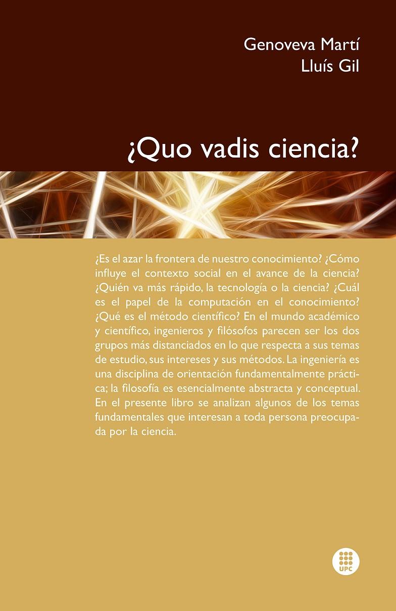 ¿QUO VADIS CIENCIA? | 9788498805741 | Galatea Llibres | Llibreria online de Reus, Tarragona | Comprar llibres en català i castellà online