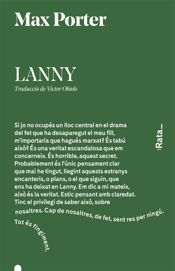 LANNY | 9788416738526 | PORTER, MAX | Galatea Llibres | Llibreria online de Reus, Tarragona | Comprar llibres en català i castellà online