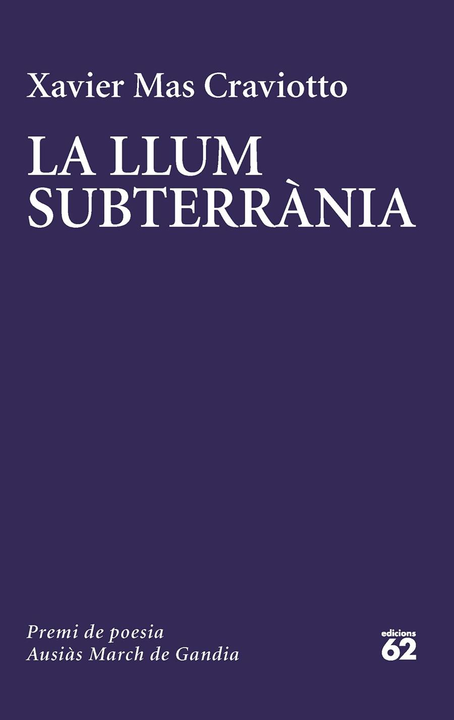 LA LLUM SUBTERRÀNIA | 9788429780741 | MAS CRAVIOTTO, XAVIER | Galatea Llibres | Llibreria online de Reus, Tarragona | Comprar llibres en català i castellà online