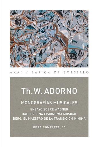 MONOGRAFÍAS MUSICALES | 9788446016724 | ADORNO, THEODOR W. | Galatea Llibres | Llibreria online de Reus, Tarragona | Comprar llibres en català i castellà online