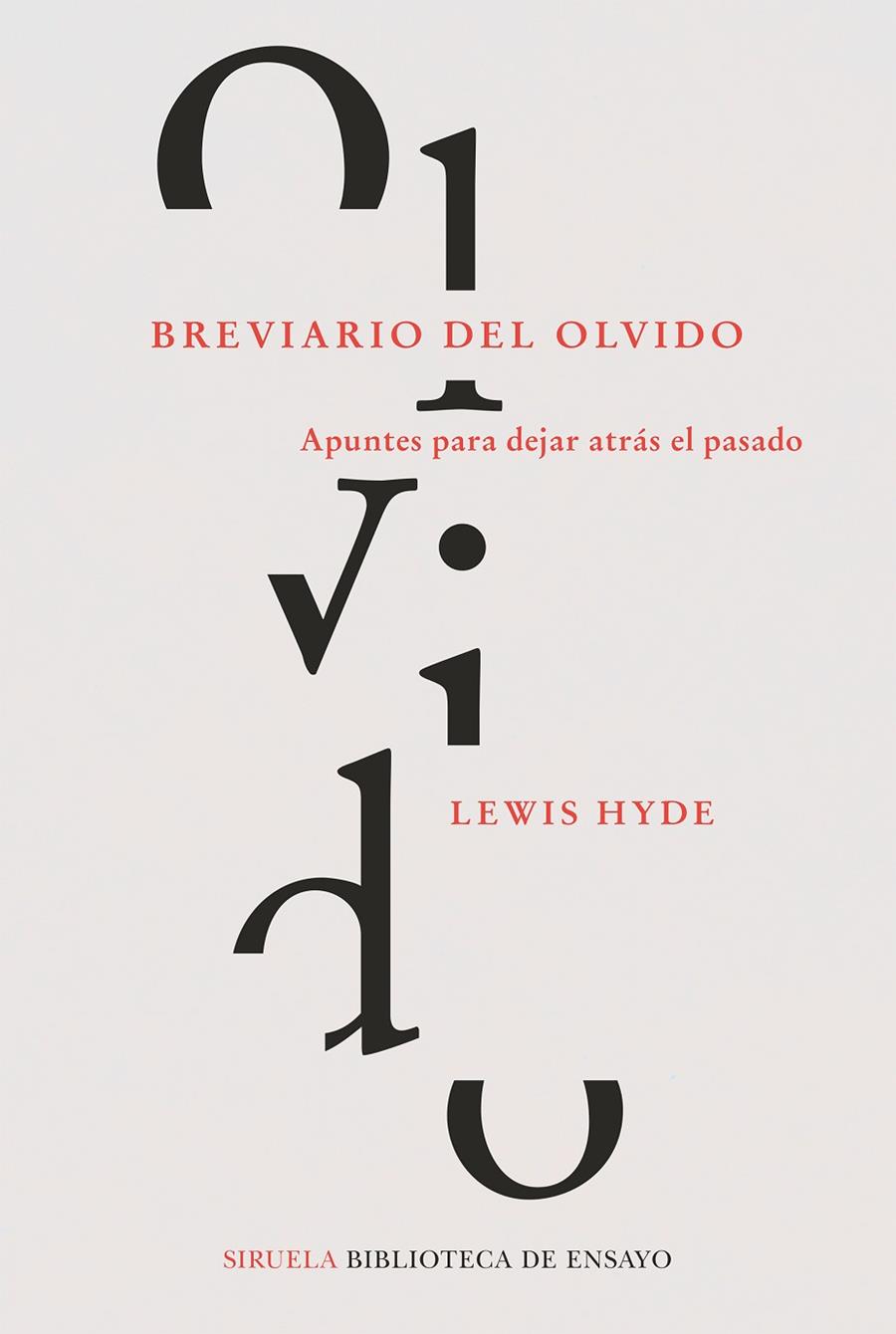 BREVIARIO DEL OLVIDO | 9788418245619 | HYDE, LEWIS | Galatea Llibres | Llibreria online de Reus, Tarragona | Comprar llibres en català i castellà online