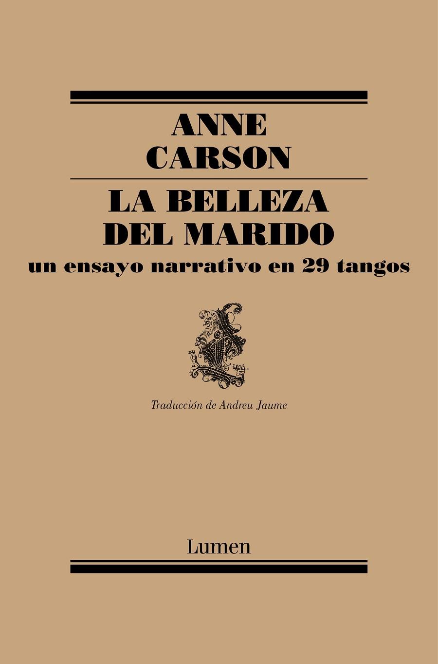 LA BELLEZA DEL MARIDO | 9788426407184 | CARSON, ANNE | Galatea Llibres | Llibreria online de Reus, Tarragona | Comprar llibres en català i castellà online