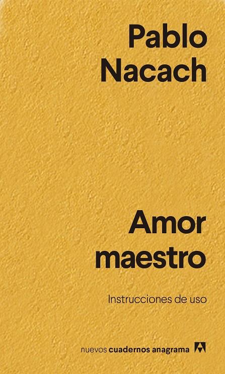 AMOR MAESTRO | 9788433916402 | NACACH, PABLO | Galatea Llibres | Llibreria online de Reus, Tarragona | Comprar llibres en català i castellà online