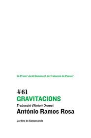 GRAVITACIONS | 9788497664158 | RAMOS ROSA, ANTONIO | Galatea Llibres | Llibreria online de Reus, Tarragona | Comprar llibres en català i castellà online