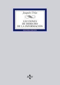 LECCIONES DE DERECHO DE LA INFORMACIÓN | 9788430949458 | URÍAS, JOAQUÍN | Galatea Llibres | Llibreria online de Reus, Tarragona | Comprar llibres en català i castellà online